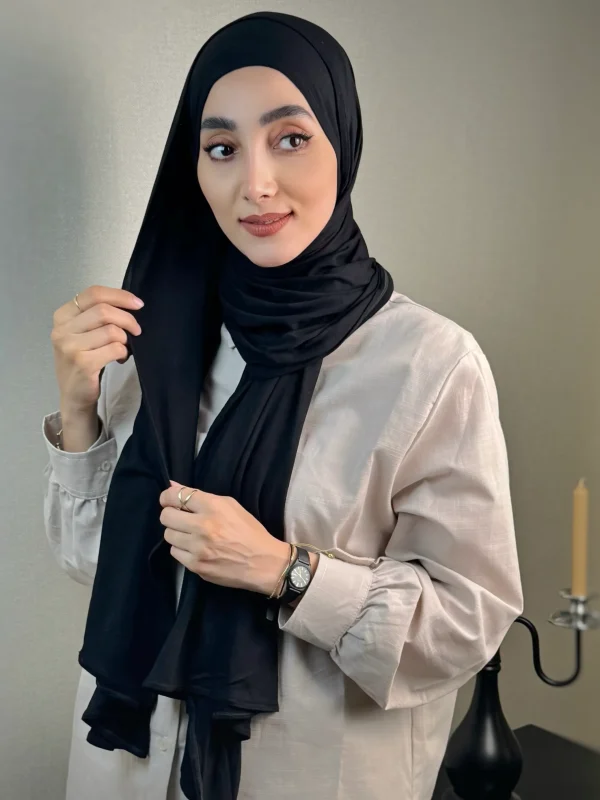 شال کشی مشکی ساده