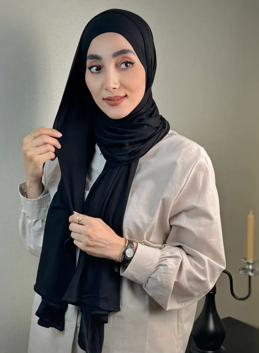 شال کشی مشکی ساده