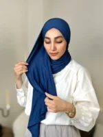 شال کشی سرمه ای روشن