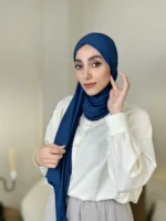 شال کشی سرمه ای روشن - تصویر 2