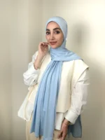 شال کشی آبی یخی - تصویر 3