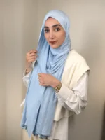 شال کشی آبی یخی